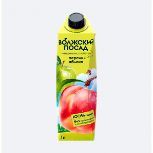 Волжский посад НЕКТАР яблоко-персик 1л